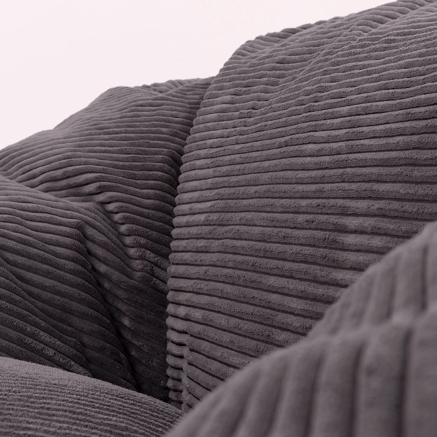 - icon Soul Cord Loveseat Bean Bag Sofa | Charcoal Grey | Extra Large | 130cm x 116cm -