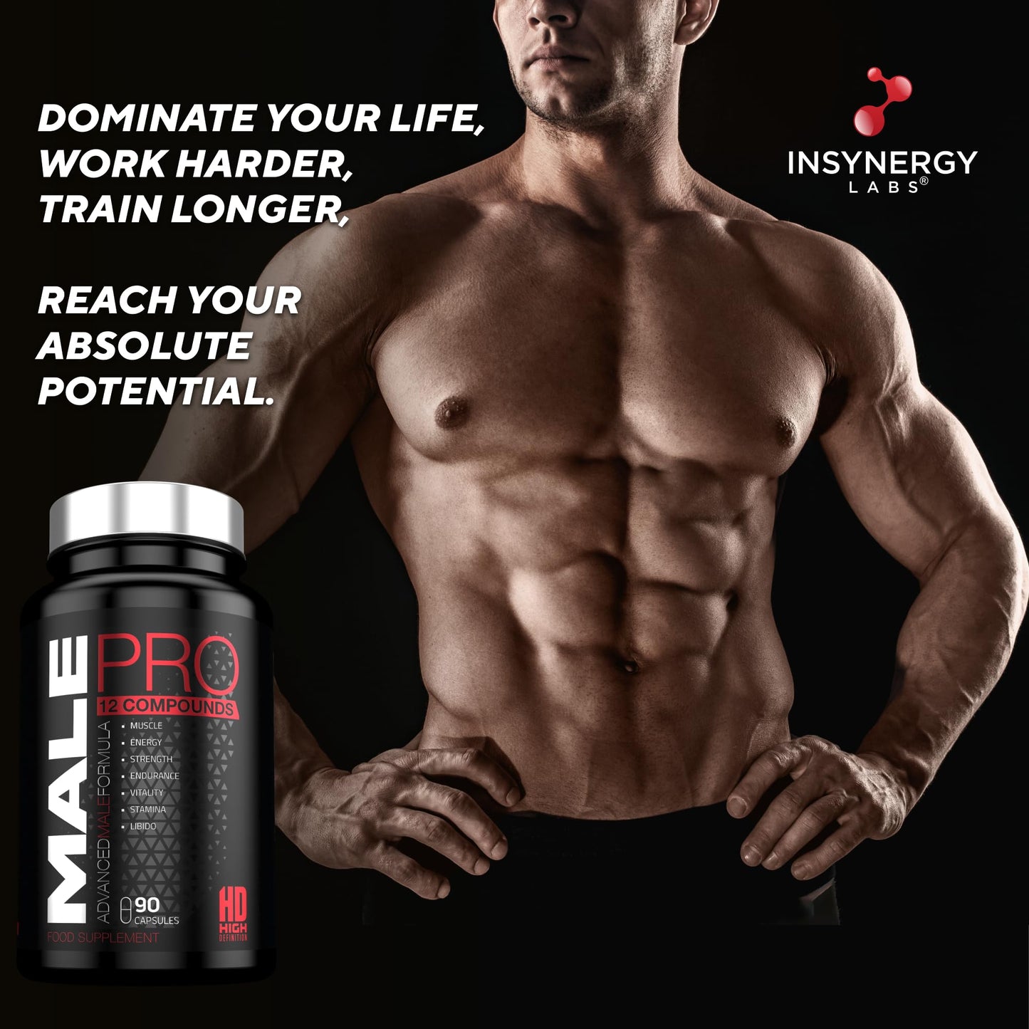 - Male Pro Testosterone Booster for Men | Testosterone Supplements 12 in 1 Test Support -