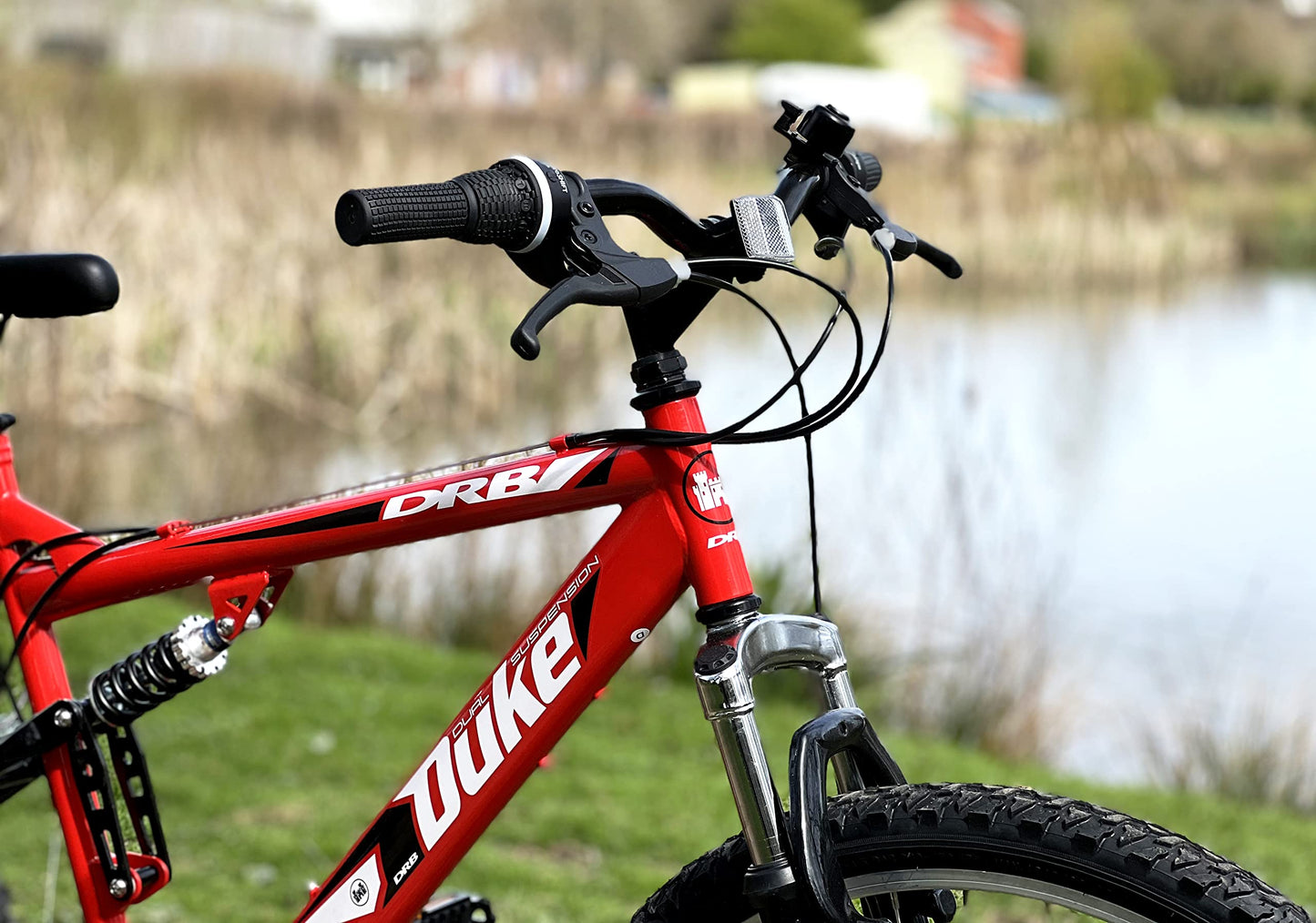 Dallingridge Duke DS Full Suspension Mountain Bike, 26" Wheel - Red/Black