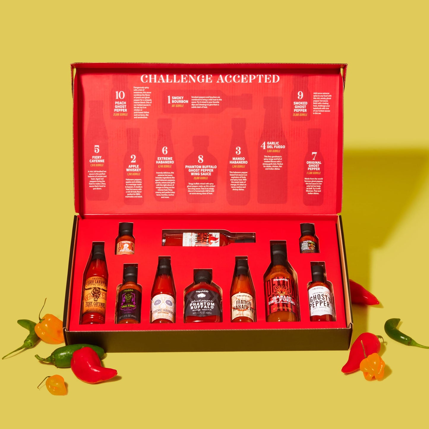 - Thoughtfully Gourmet | Hot Sauce Challenge Gift Set -