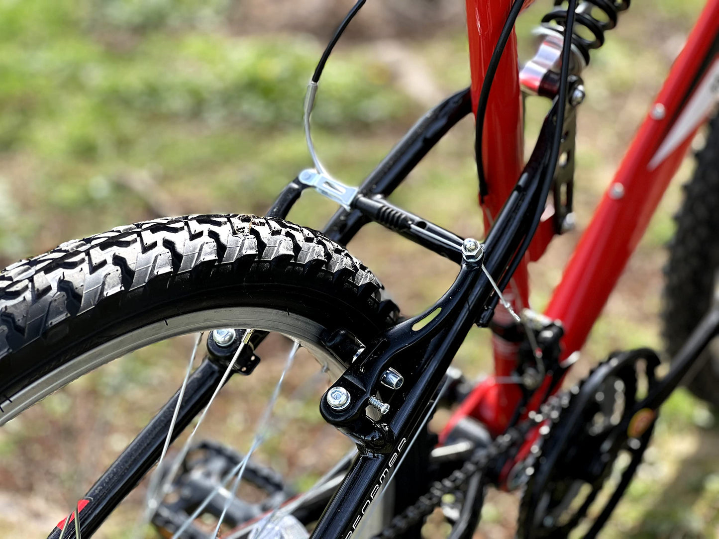 Dallingridge Duke DS Full Suspension Mountain Bike, 26" Wheel - Red/Black