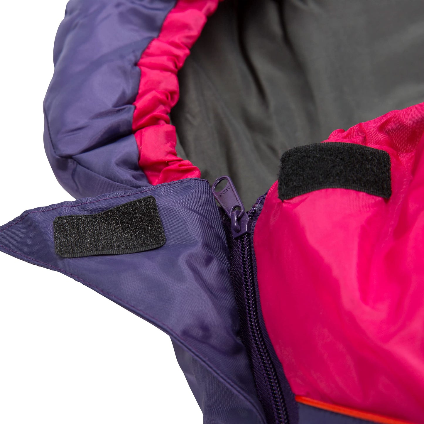 - Trespass Unisex-Youth BUNKA 3 Season Sleeping Bag | 170 x 65 x 45 cm |Purple -