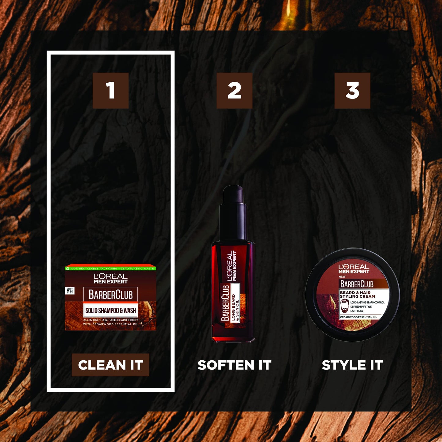 - L'Oreal Paris Men Expert Barber Club | Solid Shampoo And Wash Bar For Hair, Face, Beard And Body -