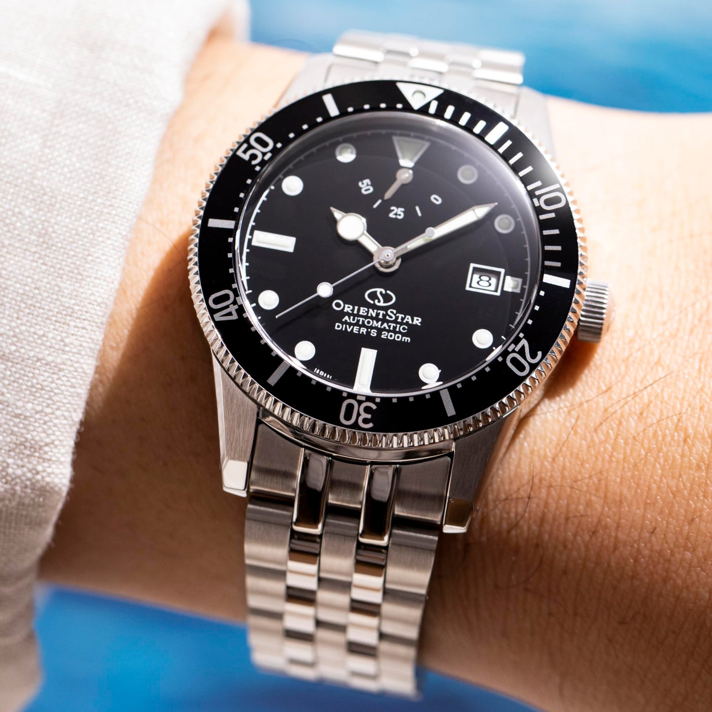 - Orient Star Men's Metal Sport Diver 1964 2nd Edition Watch | Black -