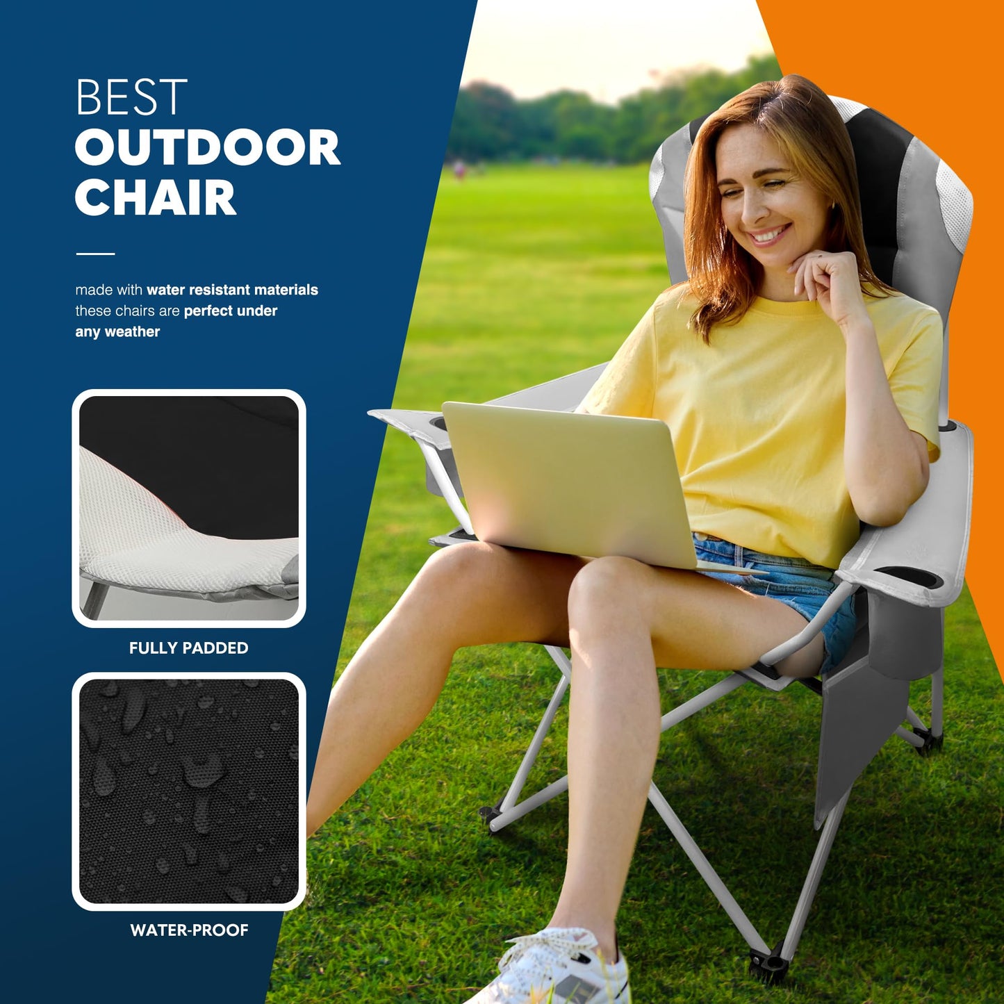 - VOYAGER 2 Pack Premium Outdoor Camping Chair Set