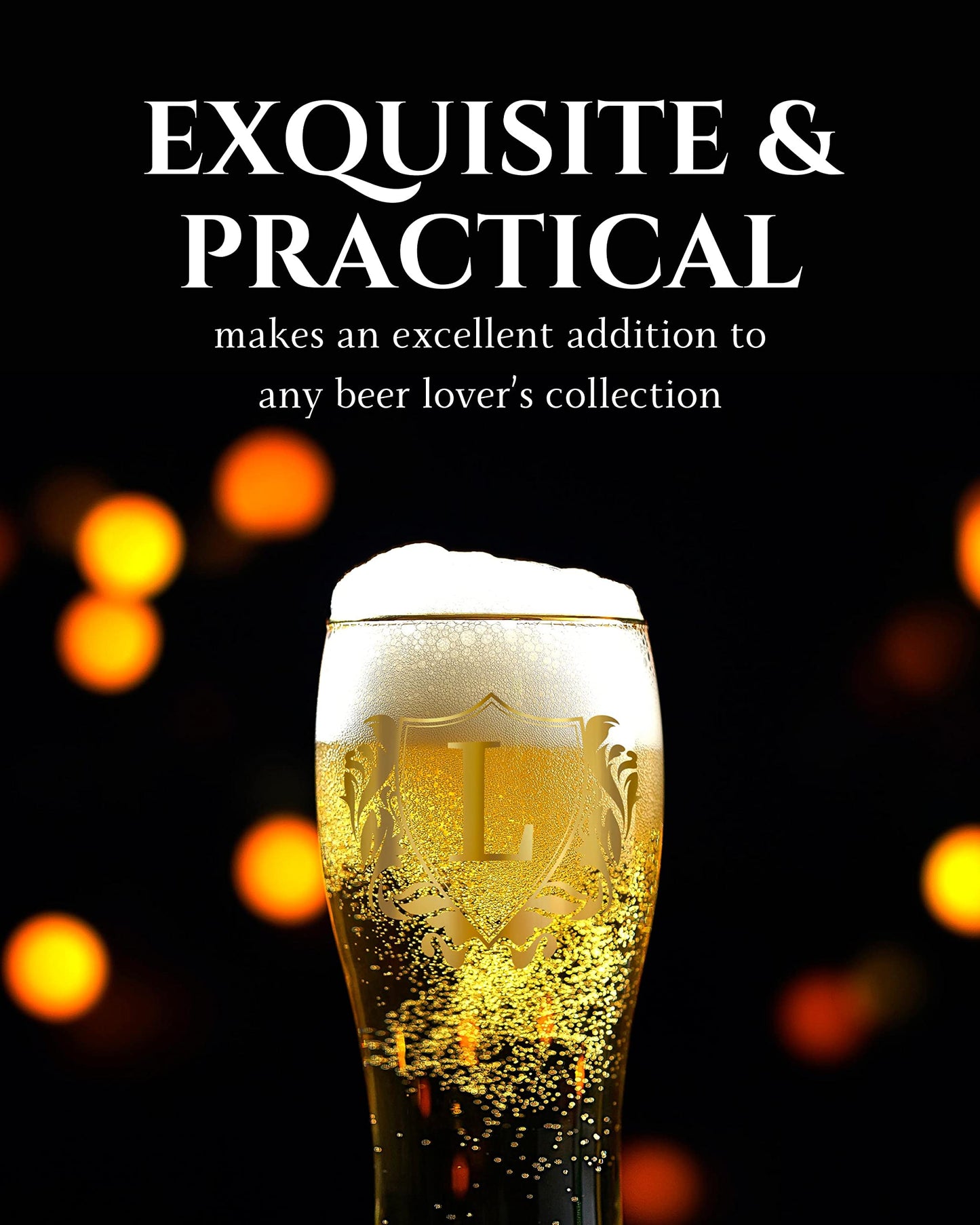 - Onebttl Personalised Beer Glass | Custom Alcohol Gifts for Beer Lovers | For Husband, Dad, Boyfriend -