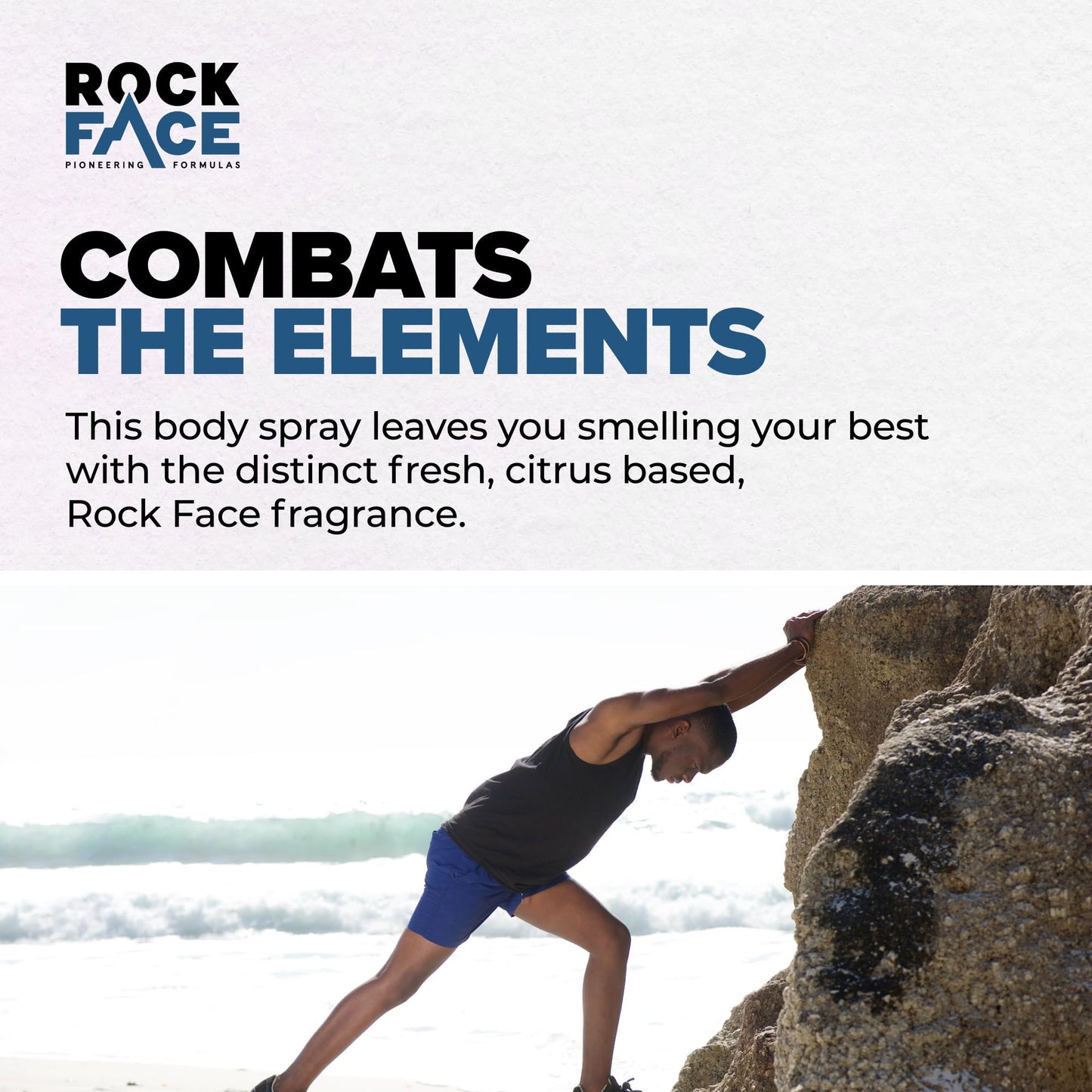 - Rock Face Refined Body Spray Deodorant 200ml | Sandalwood & Cedar Scent | Fast Absorbing | Non Staining -