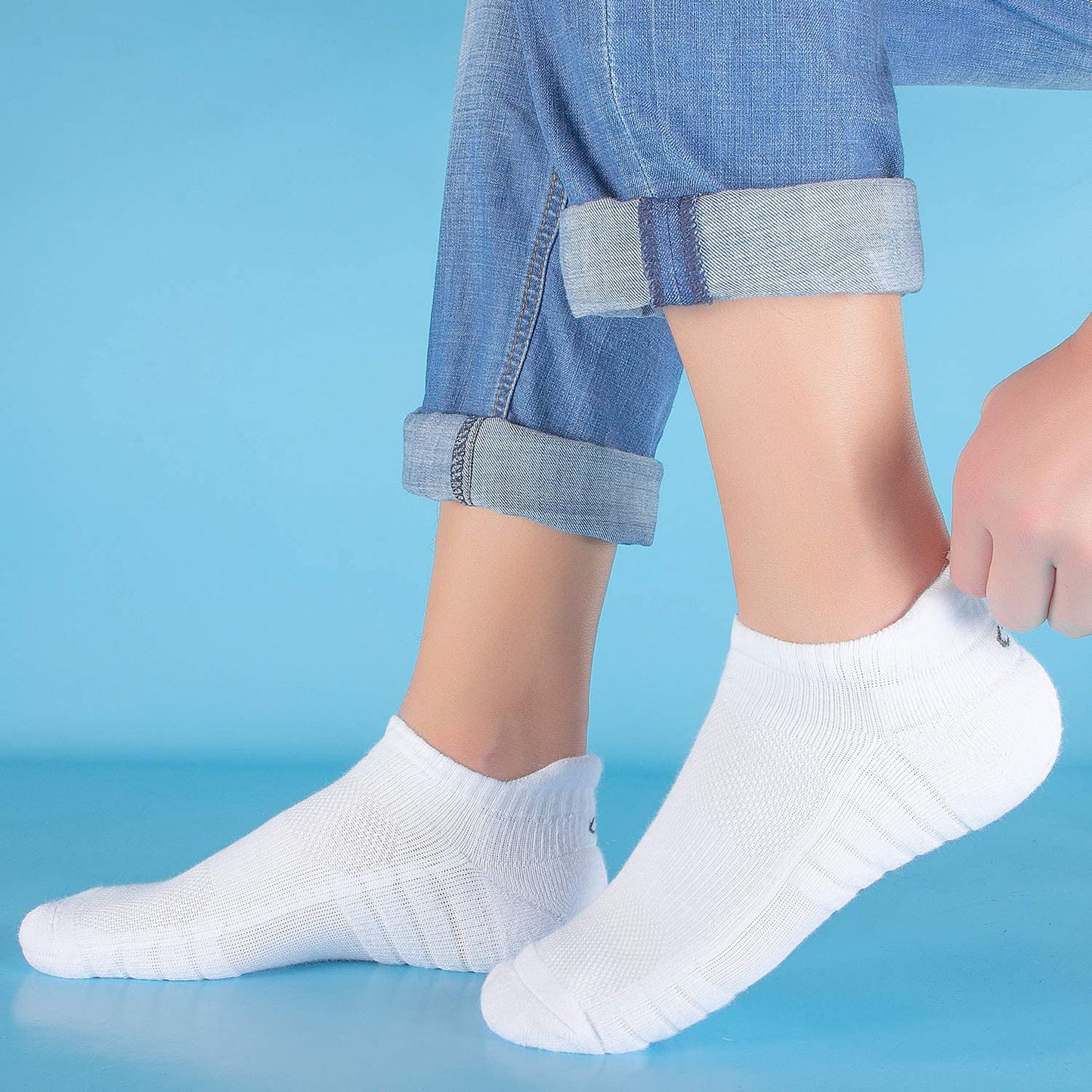 - Lapulas Ankle Socks | Thick Cushioned Trainer Socks For Men -