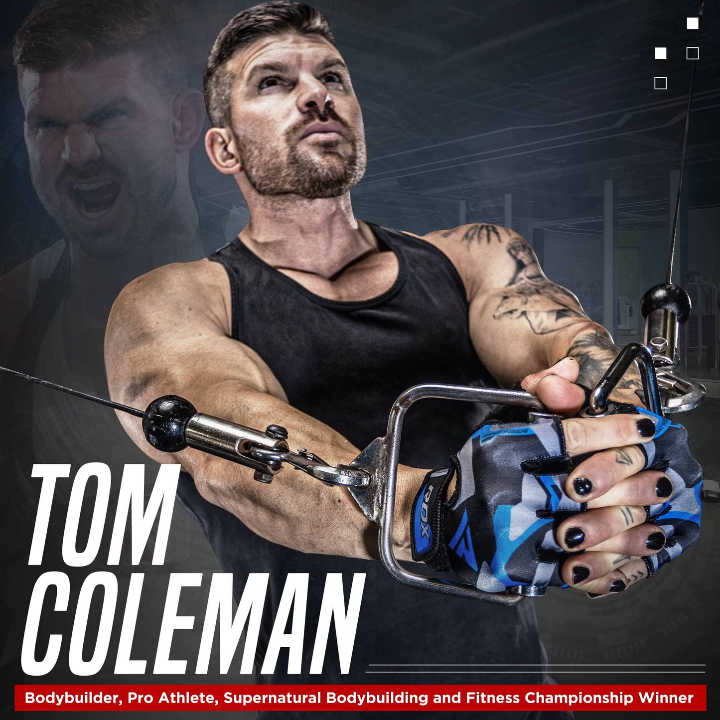 - RDX Weight Lifting Gloves | Gym Fitness Workout | Anti Slip Padded Palm Protection -