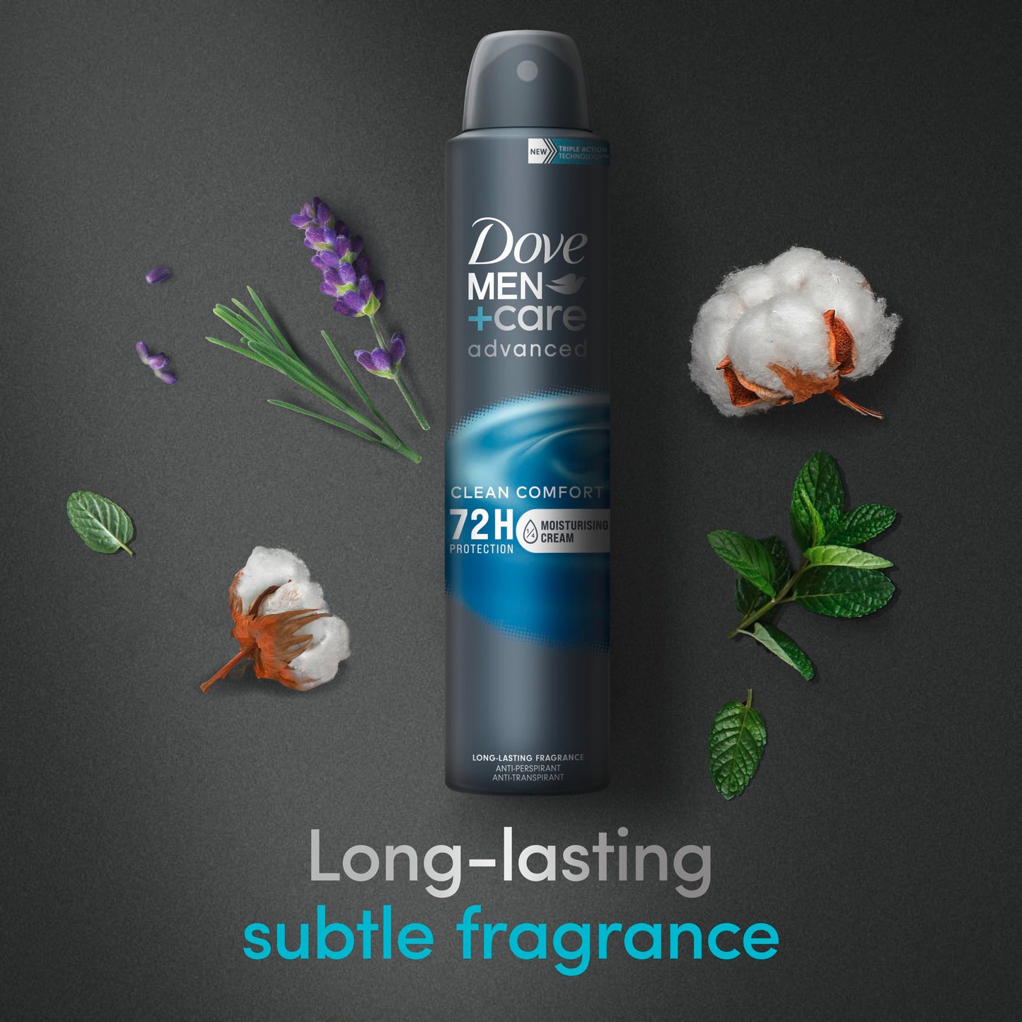 - Dove Men+Care Advanced Clean Comfort Antiperspirant Deodorant -