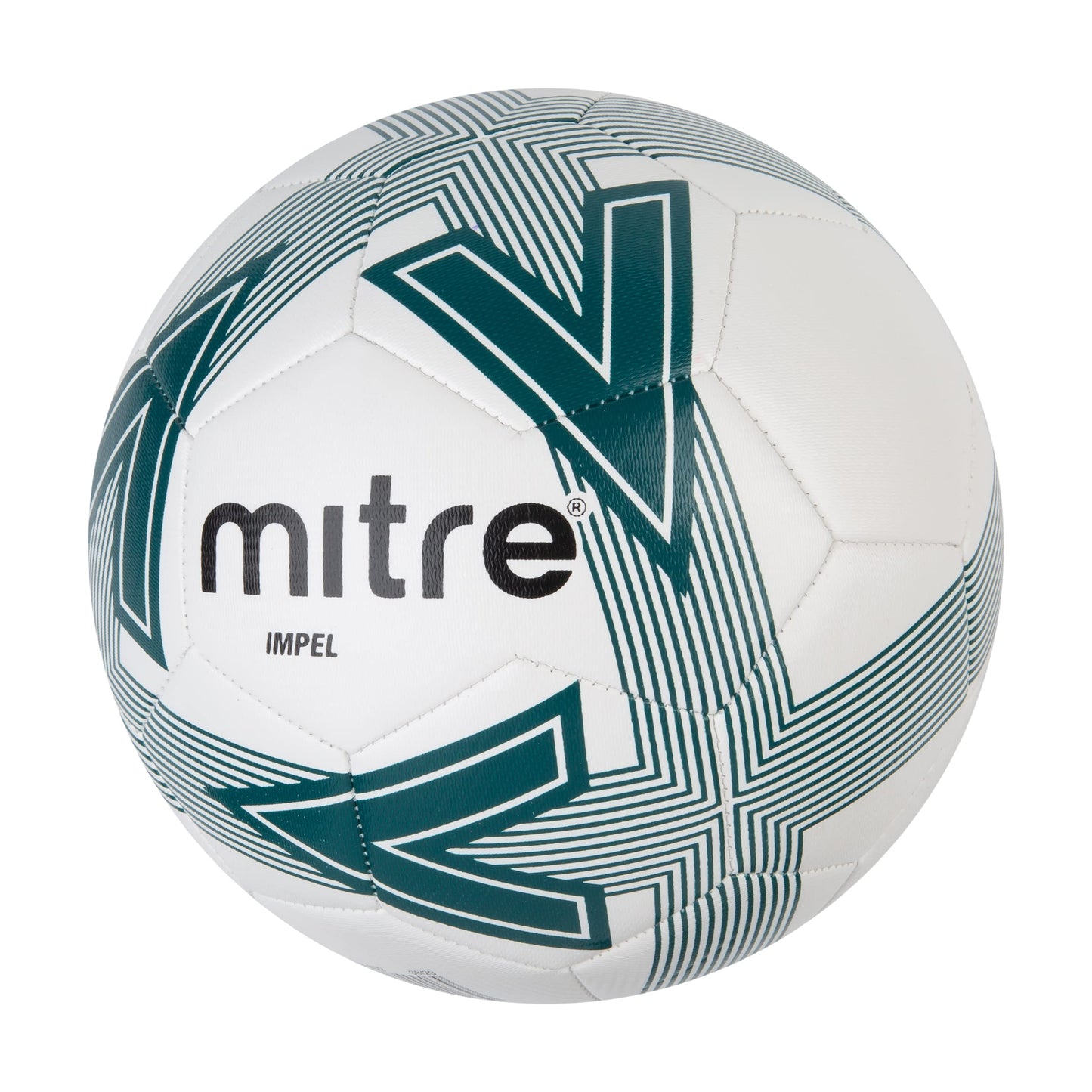 - Mitre Impel L30P Football | Highly Durable | Shape Retention | White/Green | Size 5 -