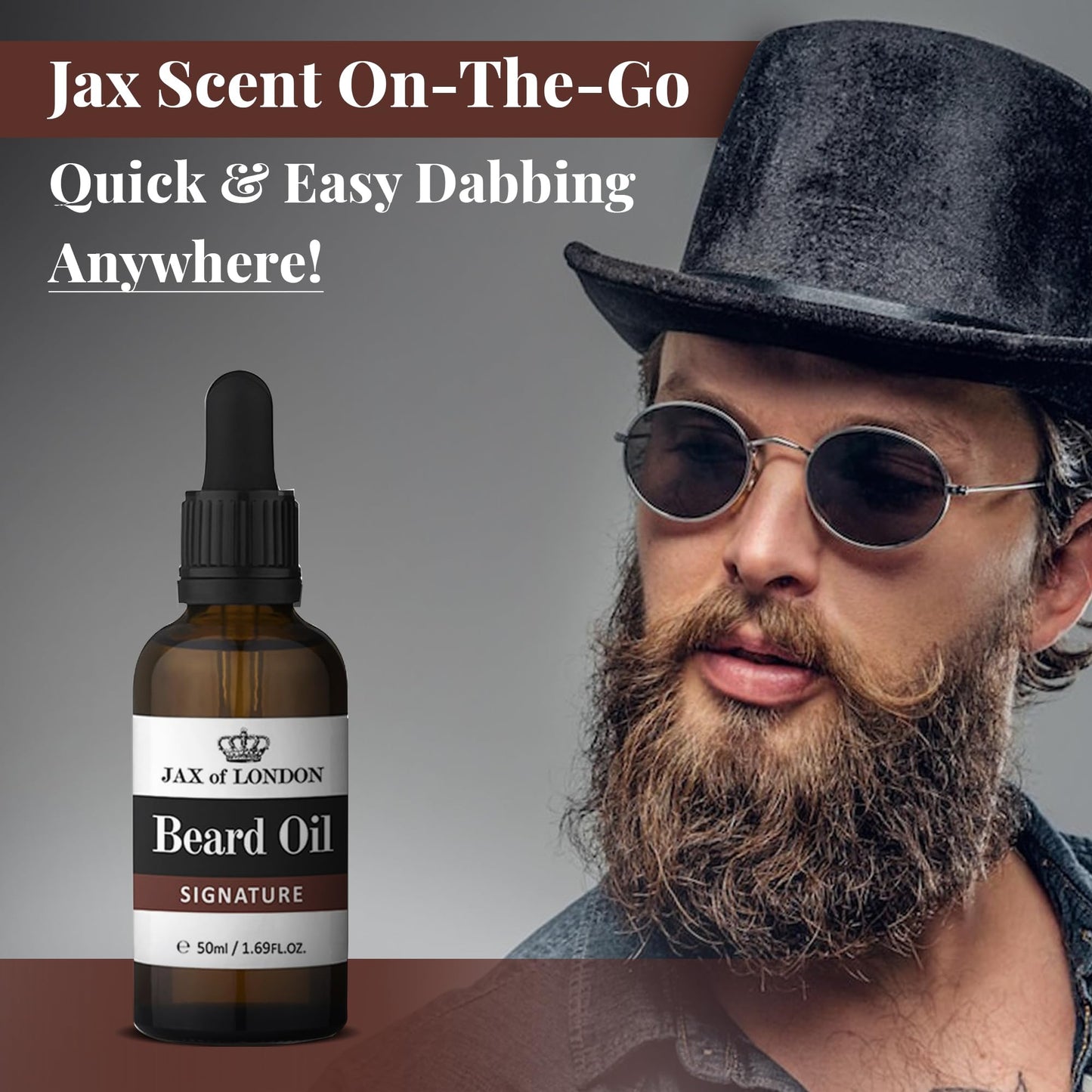 - Jax of London Signature Beard Oil for Men | 50ml -