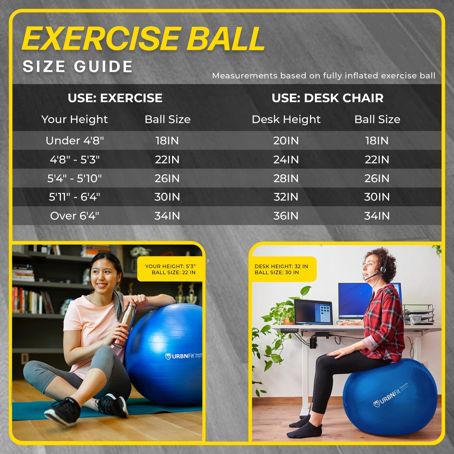 - URBNFit Exercise Ball -
