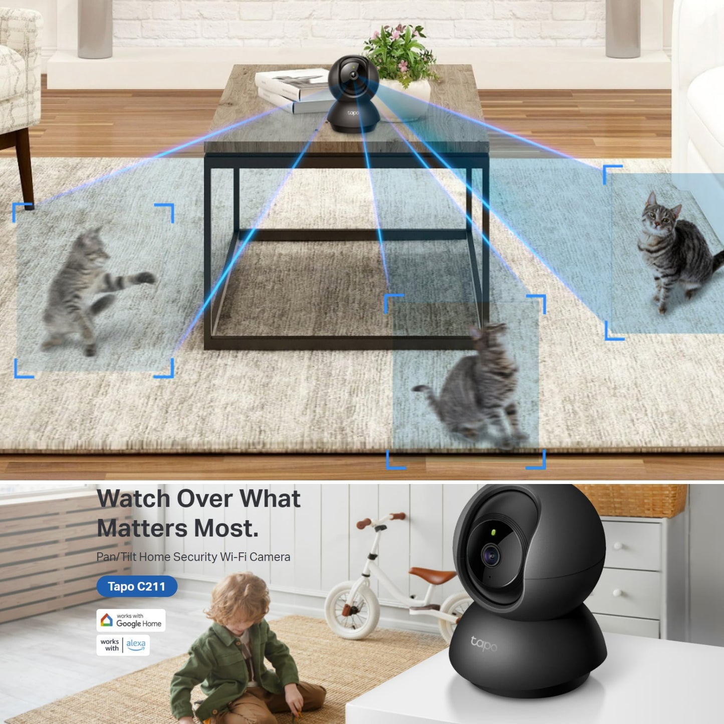 - Tapo Indoor Camera for Security | Wifi Camera | 2K | 360° Baby and Pet Monitor -