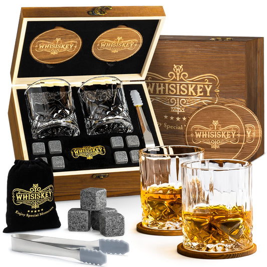 - Whisiskey - Whisky Glasses Set - Whisky Accessories Set - Whisky Gift Set