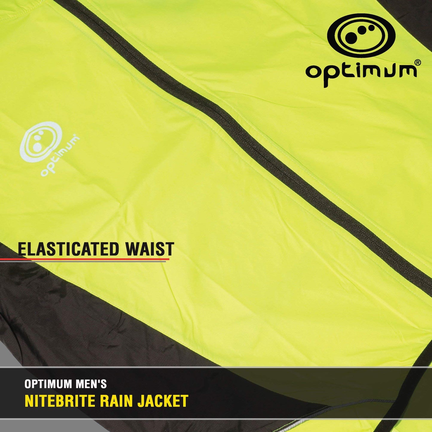 - Optimum Men's Rain Jacket | Nitebrite Hi Vis For Running Cycling Hiking Mountain Climbing | Waterproof | Green -