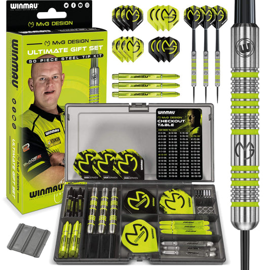 - WINMAU Michael van Gerwen MvG Steeltip Gift Set - 50 Piece Darts Set