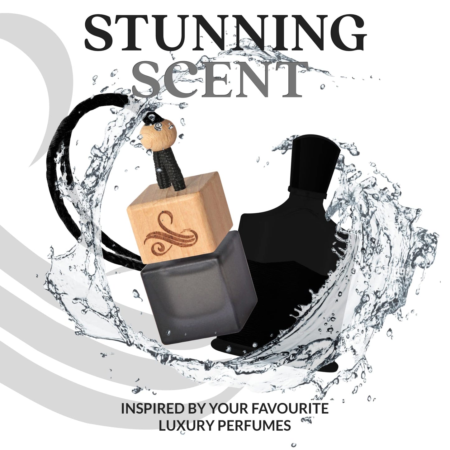 Creed Car Air Freshener for Men | Aventos Perfume Inspired Car Fragrances | Strong Car Freshener with Car Odour Eliminator Technology | Creed Air Freshener Car | GREED Car Scent by Perfa