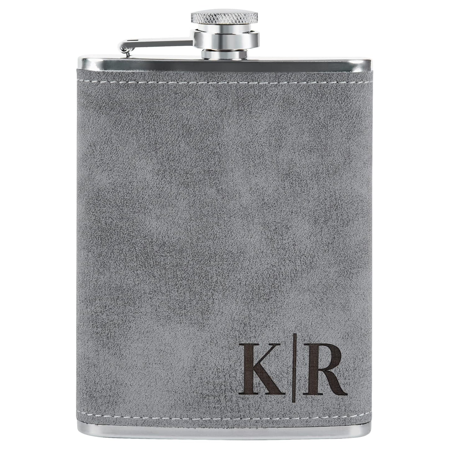 - Personalised Hip Flask for Men| Customised PU Leather Flask -