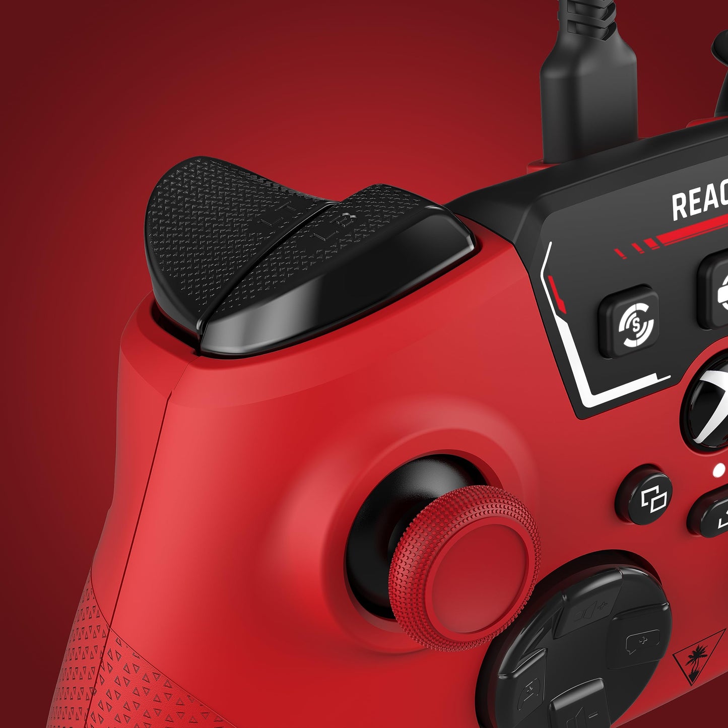 - Turtle Beach | React-R Red Wired Gaming Controller | Audio Controls, Mappable Buttons & Textured Grips  -