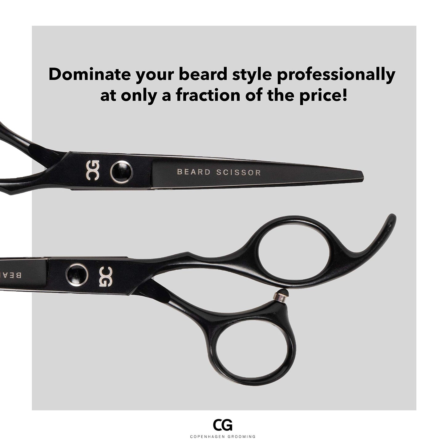 Copenhagen Grooming Beard Scissors - Beard and Moustache Scissors for Men Beard Grooming Scissors