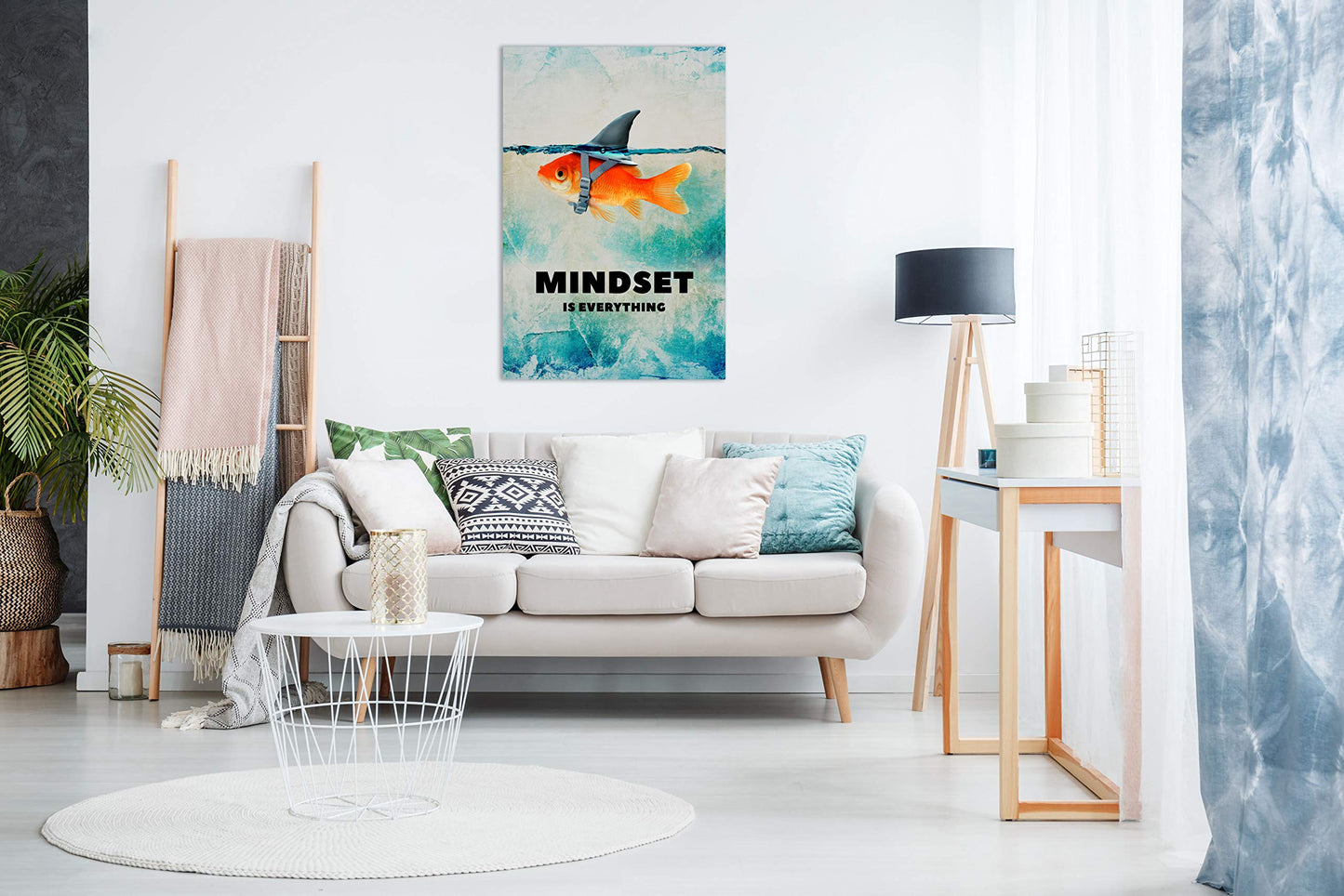 - Panther Print | Canvas Wall Art |  Beautiful Living Room Framed Art -