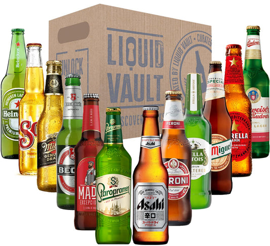 - World of Lager Gift Pack, 12 Bottle Mixed Case. A Variety of Favourite Lager Beers Including Sol, Corona, Madri and Holsten Pils