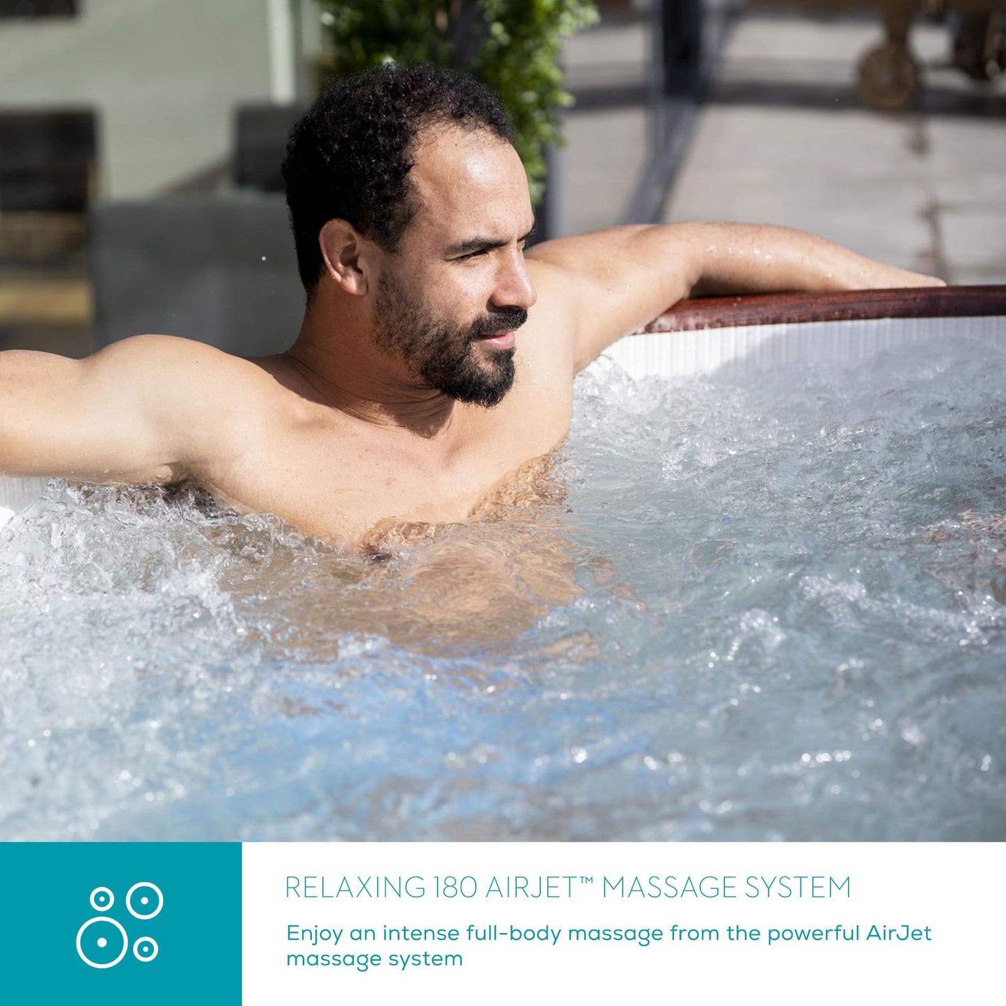 - Lay-Z-Spa 60025 Helsinki Hot Tub | 180 AirJet Wood Effect | Inflatable Spa | Freeze Shield Technology | Rapid Heating | 5-7 Person -