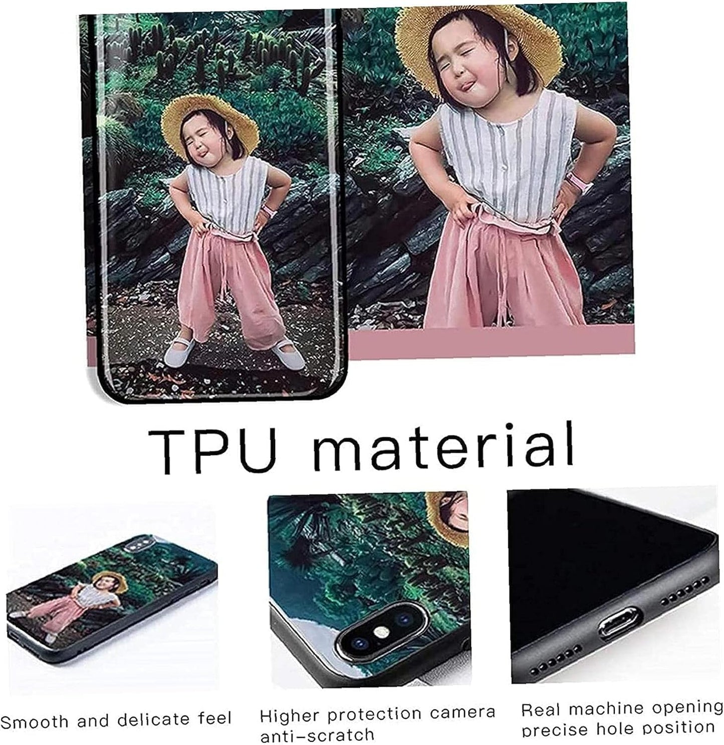 - Naispanda Personalised Phone Case for Google Pixel 6A 5G with Photo Text -