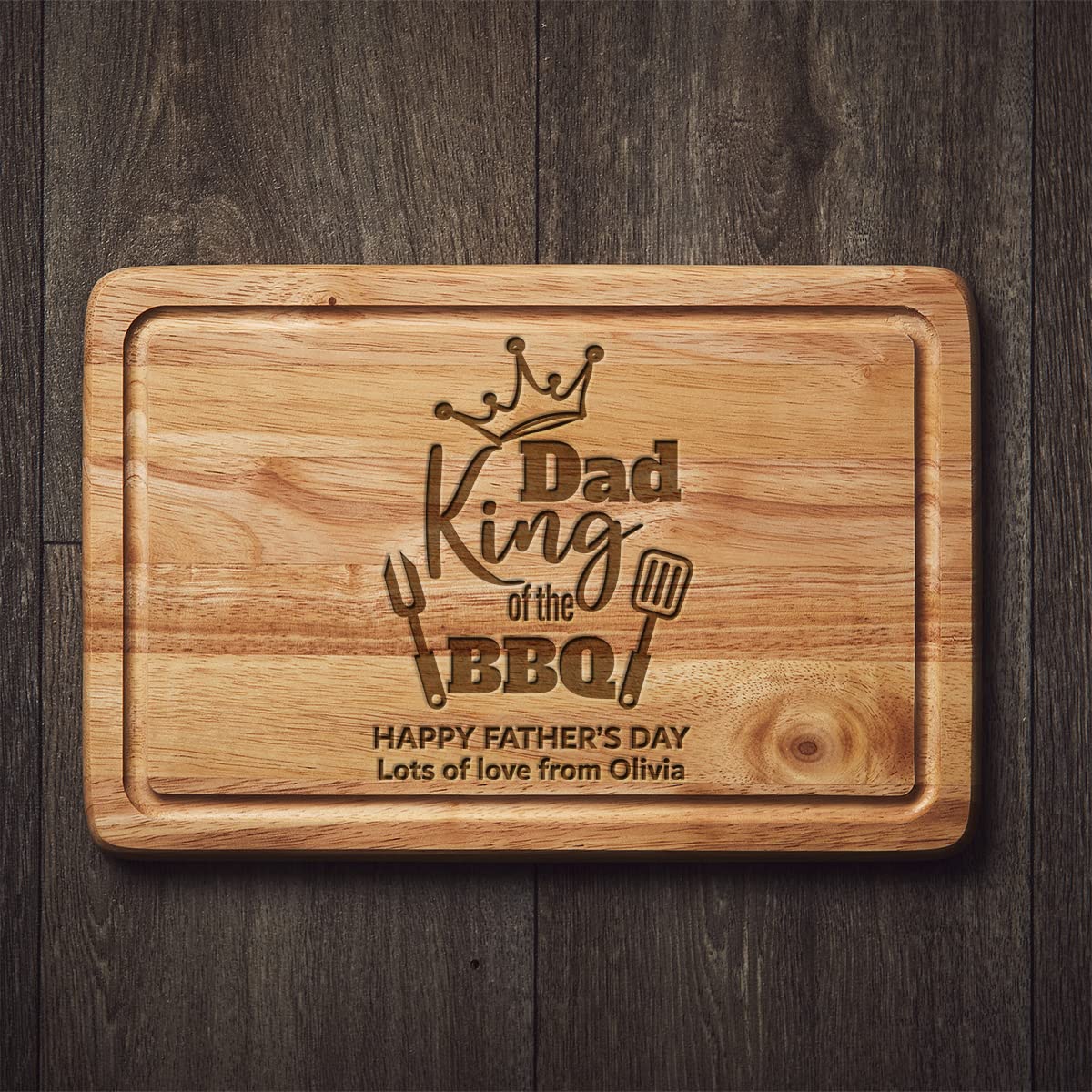 - Personalised BBQ King Chopping Board -
