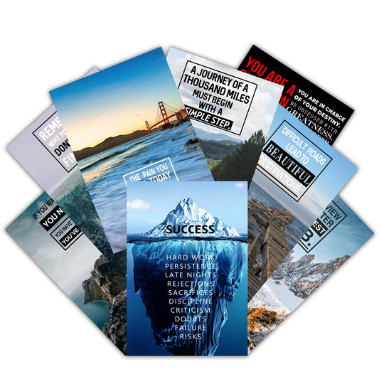 - GTOTd Motivational Poster | Wall Art | 8-Pack | 11.5" x 16.5" | Inspirational Quotes -