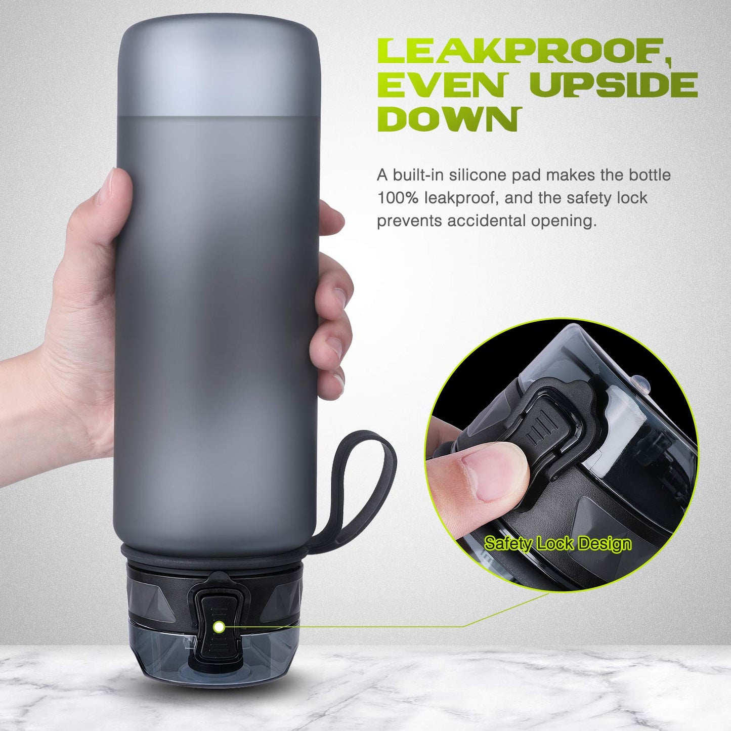 - FULDENT Sports Water Bottle | 1L | Leakproof Design Water Bottle -