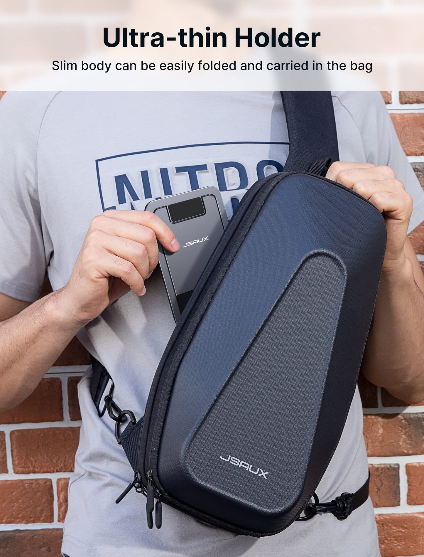 Cell Phone Stand, JSAUX Foldable Aluminum Adjustable Phone Holder for Desk Portable Travel Holder Office Desk Accessories Compatible for iPhone 15 14 13 12 11 Pro Max X Samsung S22 S21 A53 Switch Grey