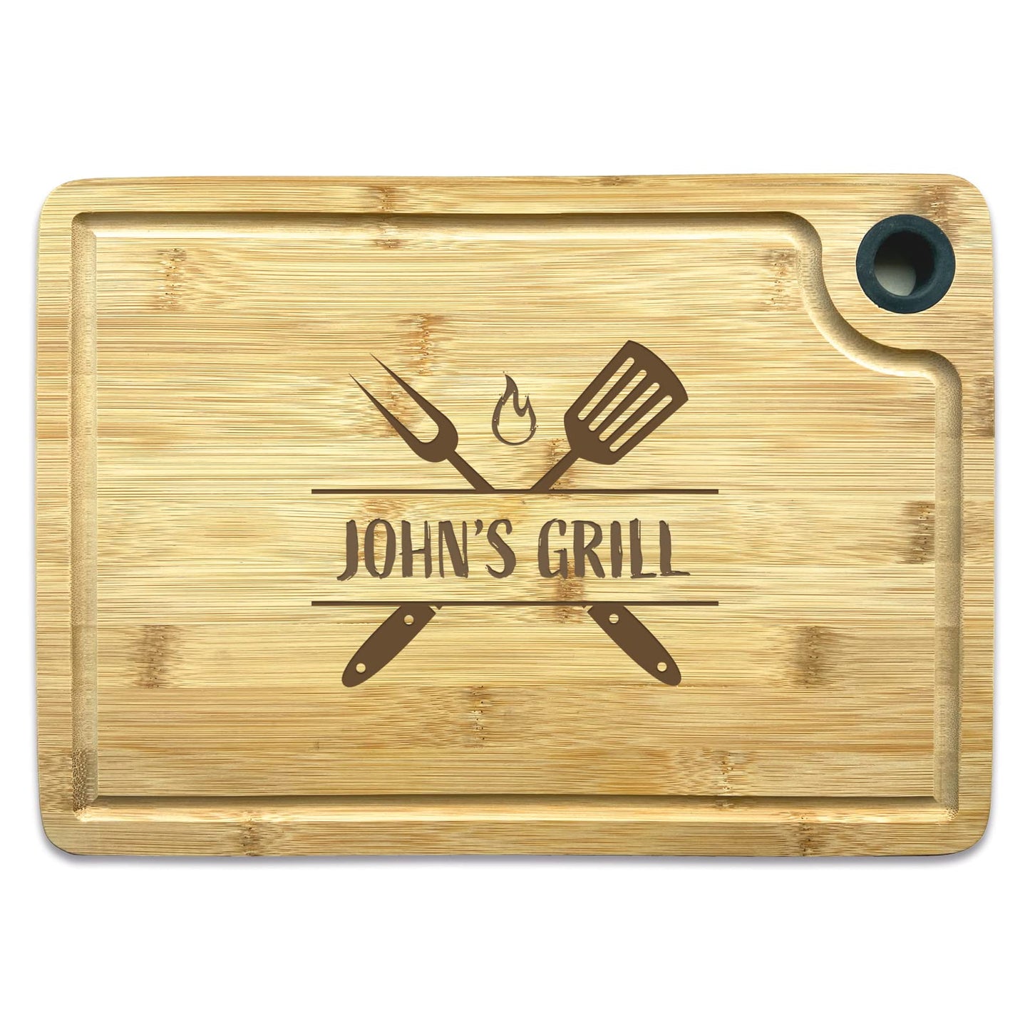 Barbeque Chopping Board - Personalised Name of BBQ Grill Kitchen Cutting Board