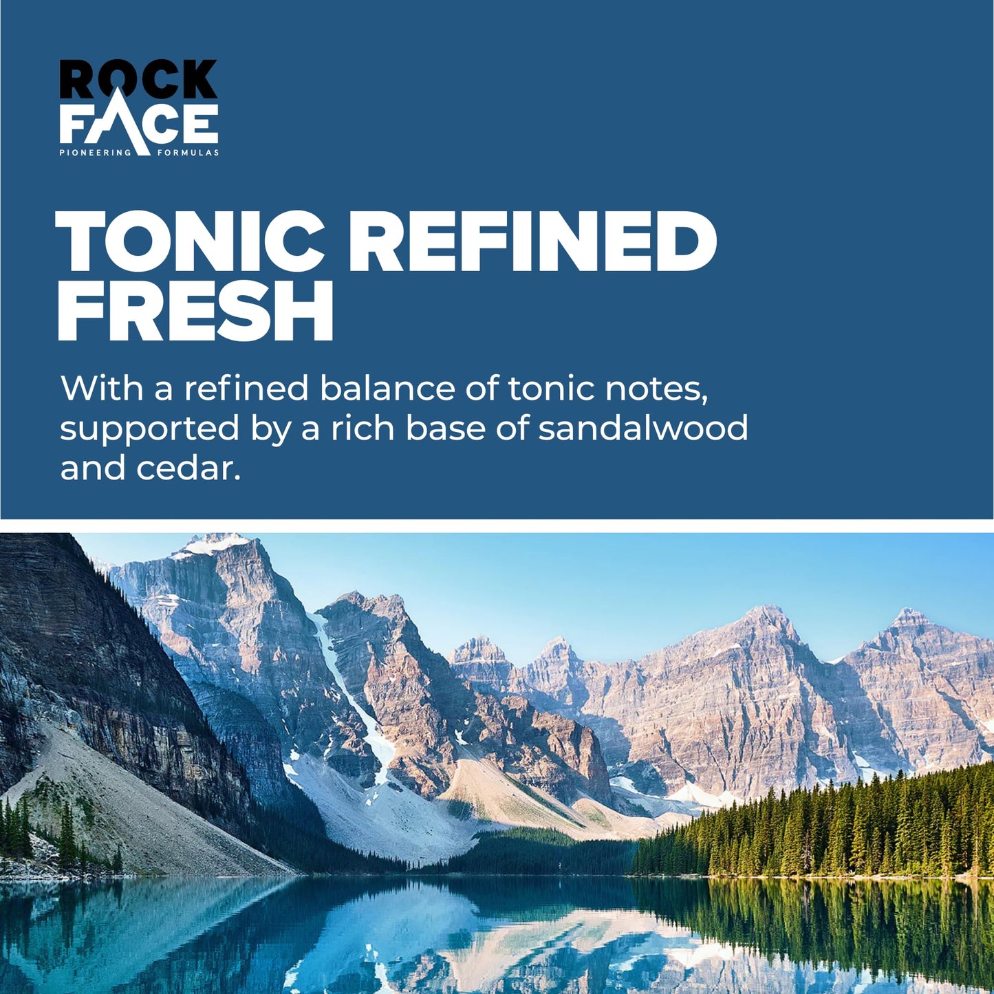 - Rock Face Refined Body Spray Deodorant 200ml | Sandalwood & Cedar Scent | Fast Absorbing | Non Staining -