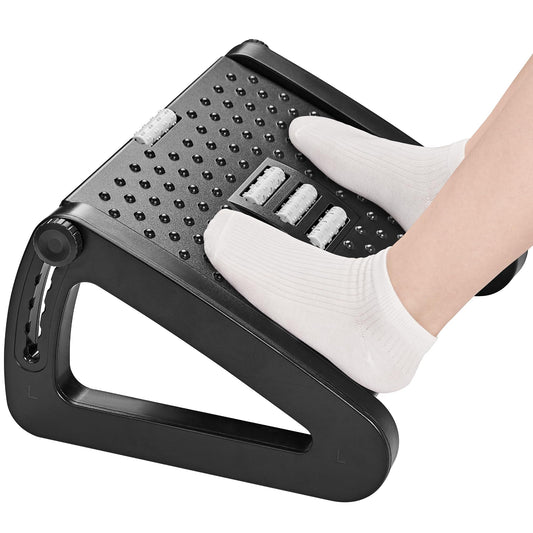 - HEETA Foot Rest Under Desk | Adjustable Height Footrest Ergonomic Foot Stool with Massager Function -