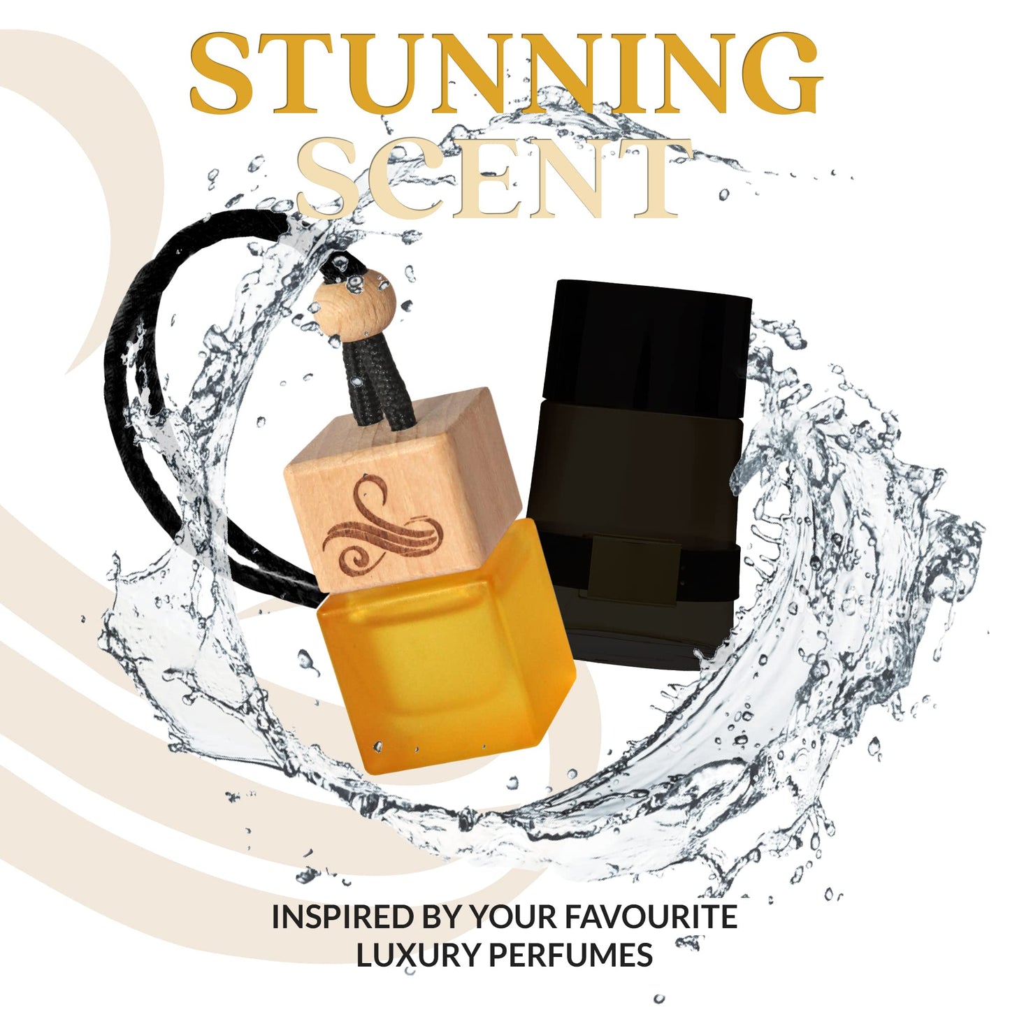 - One Million Car Air Freshener for Men | Car Scents Air Freshener with Vent Clip | Strong Car Perfume Air Freshener with Odour Eliminating Technology | Long Lasting Car Air Freshener -