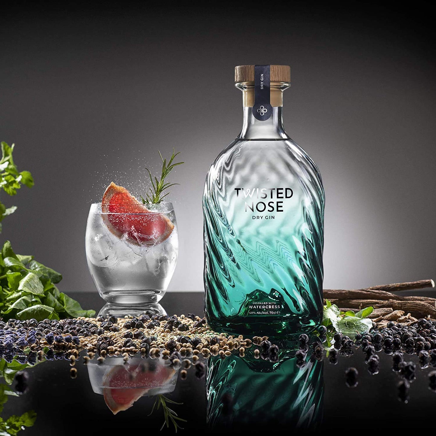 - Twisted Nose Premium Dry Gin | World Gin Award Winner | 70cl Gin Bottle -