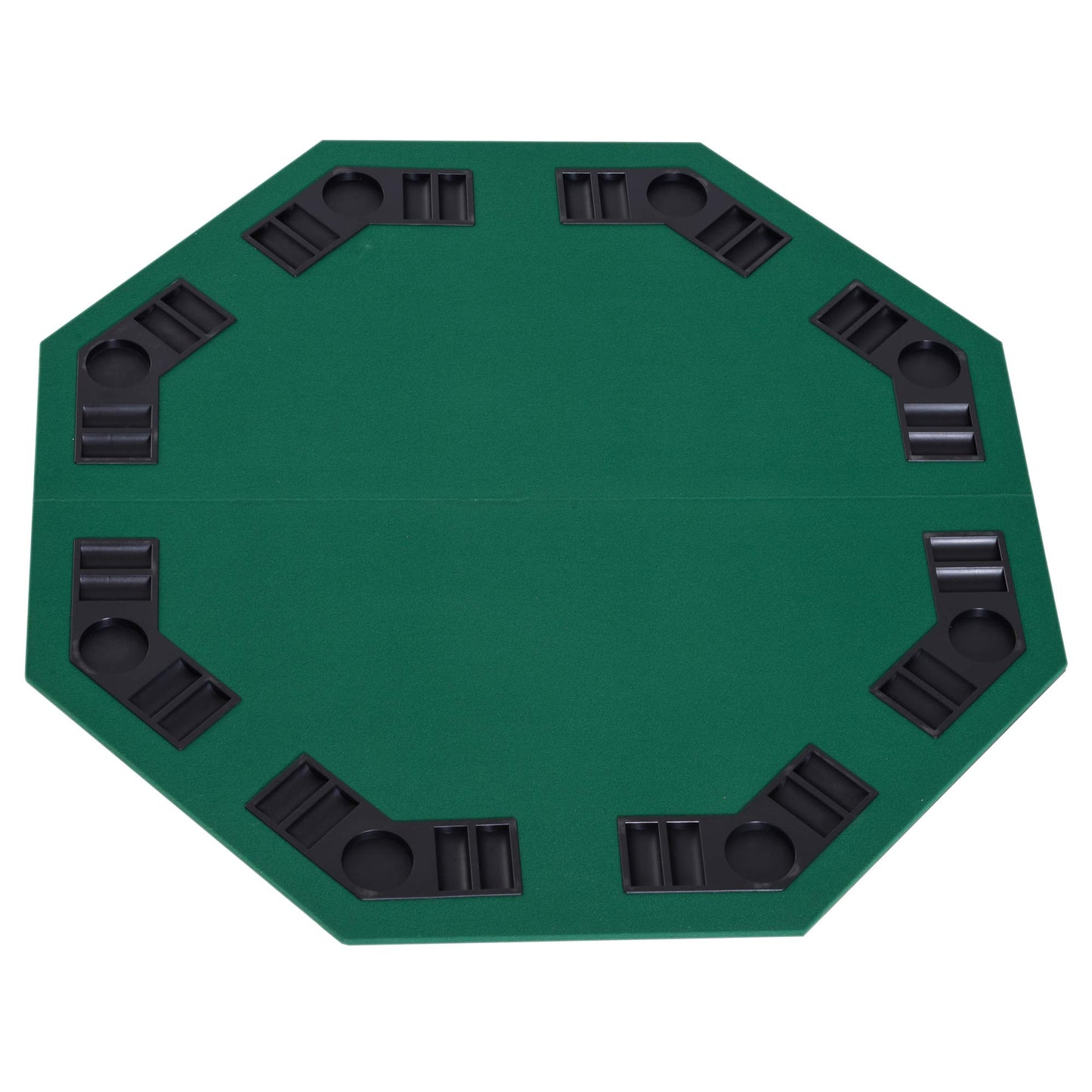 - HOMCOM 1.2m/48 Inches Foldable Poker Table Top | 8 Players -