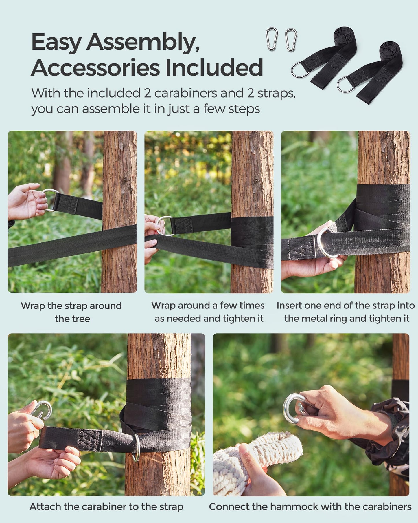 - SONGMICS Hammock | 210 x 150 cm | Double Hammock | 300 kg Load Capacity | For Terrace, Garden, Outdoor, Camping | Complete With Carry Bag | Grey GDC15GY -