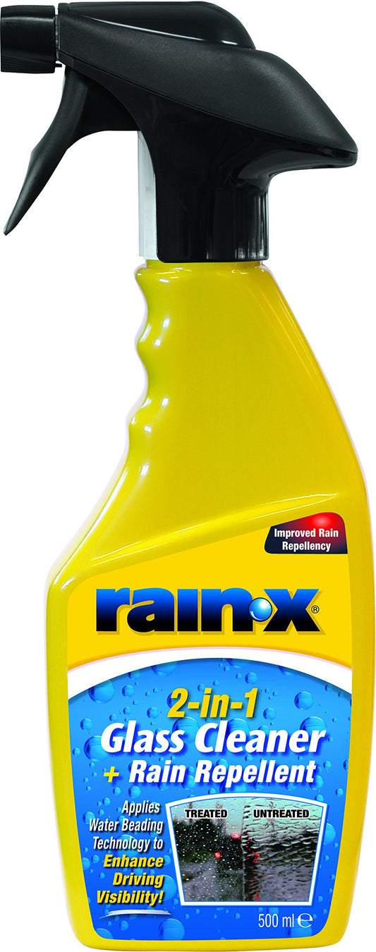 - Rain-X 88199500 2in1 Glass Cleaner | Rain Repellent | 500ml -