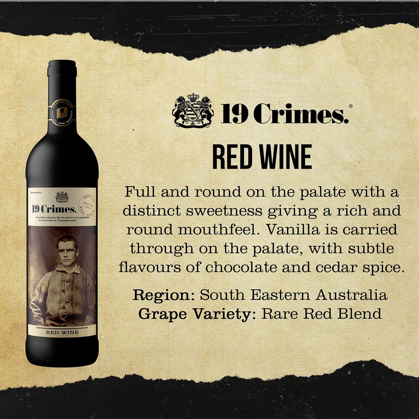 19 Crimes Red Wine 75cl