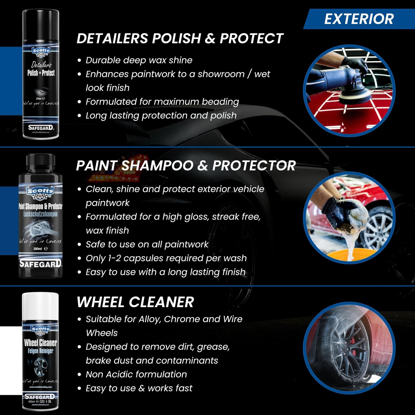 - Scotts Ultimate V6 Car Cleaning Kit | 15-Piece Professional Valeting Set for Interior & Exterior | Perfect Car Wash Gift Pack -