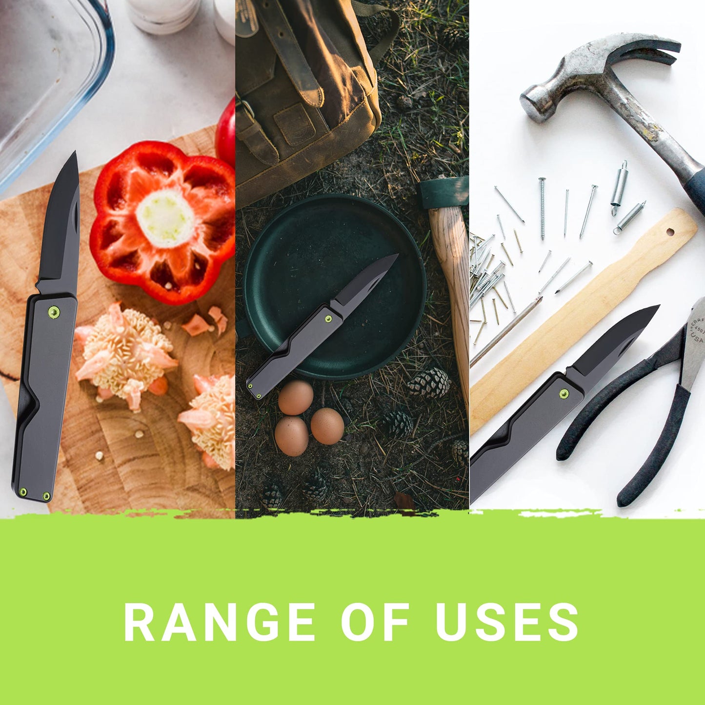 - Whitby Pocket Knife, 2.5" Mint Stainless Steel Folding Knives Charcoal Grey Finish