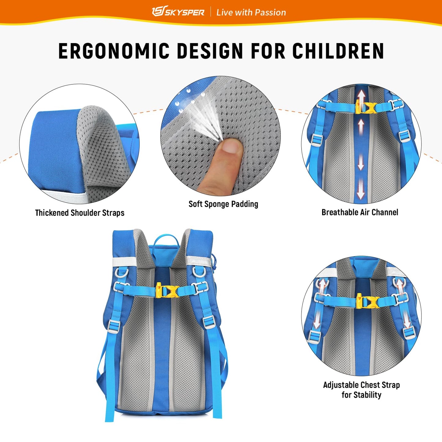 - SKYSPER Kids Backpack | Boys Girls | Lightweight Dinosaur Daypack | 12L -