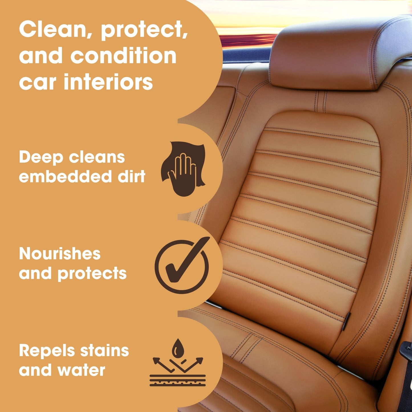 - Furniture Clinic Leather Car Interior Care Kit | Premium Cleaning Kit for Car Seats -