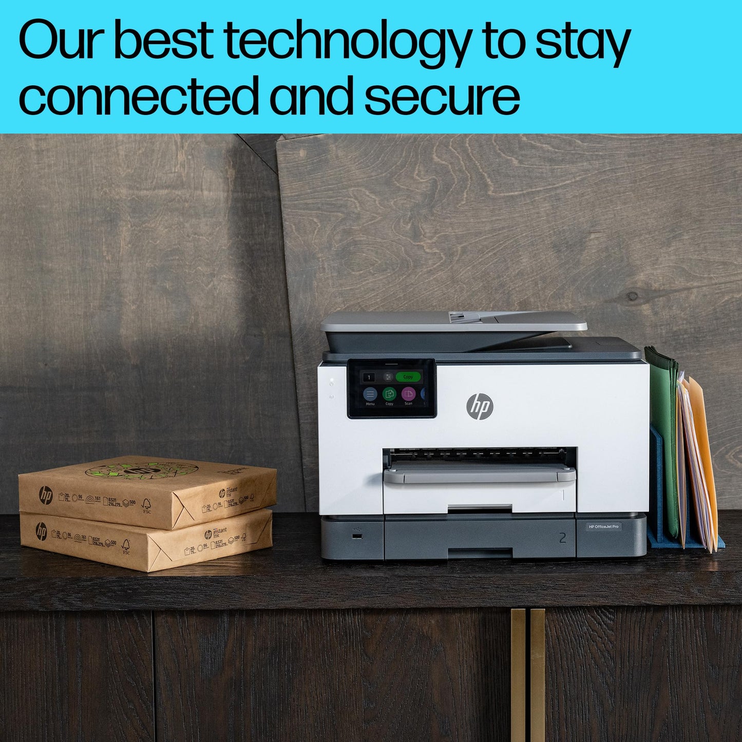 - HP OfficeJet Pro 9132e All-in-One Printer | Colour | Printer for Small Office | Print, Scan, Copy Automatic document feeder| 2 Tray | 3 months Instant Ink with HP | Easy Setup | Up To 3 Years Warranty -