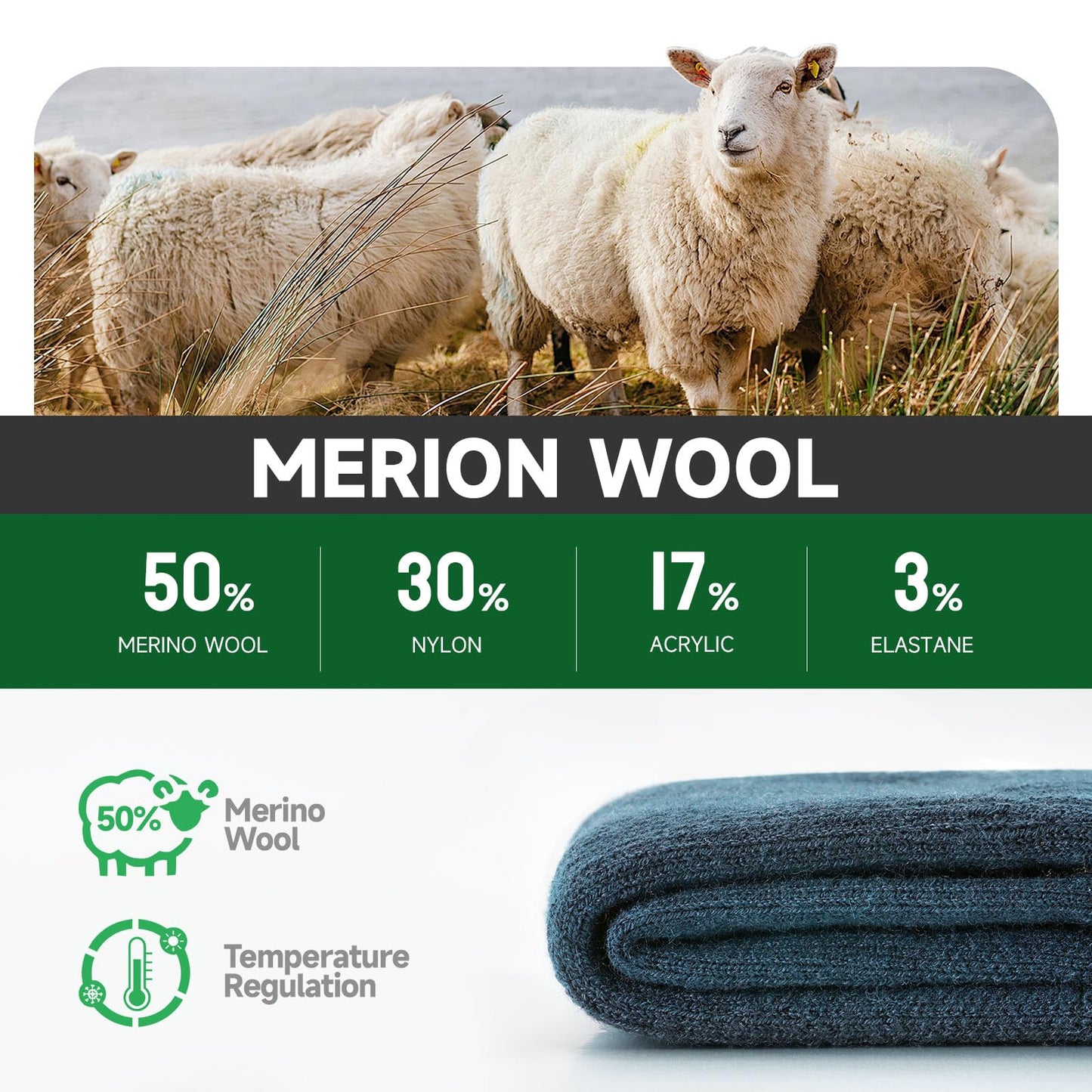 - Mens Walking Socks | Merino Wool | Hiking Socks for Men -