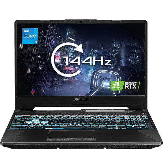 ASUS TUF Gaming FX507ZC4 15.6" Full HD 144Hz Gaming Laptop (Intel i5-12500H, NVIDIA GeForce RTX 3050, 8GB RAM, 512GB PCIe SSD, Windows 11)