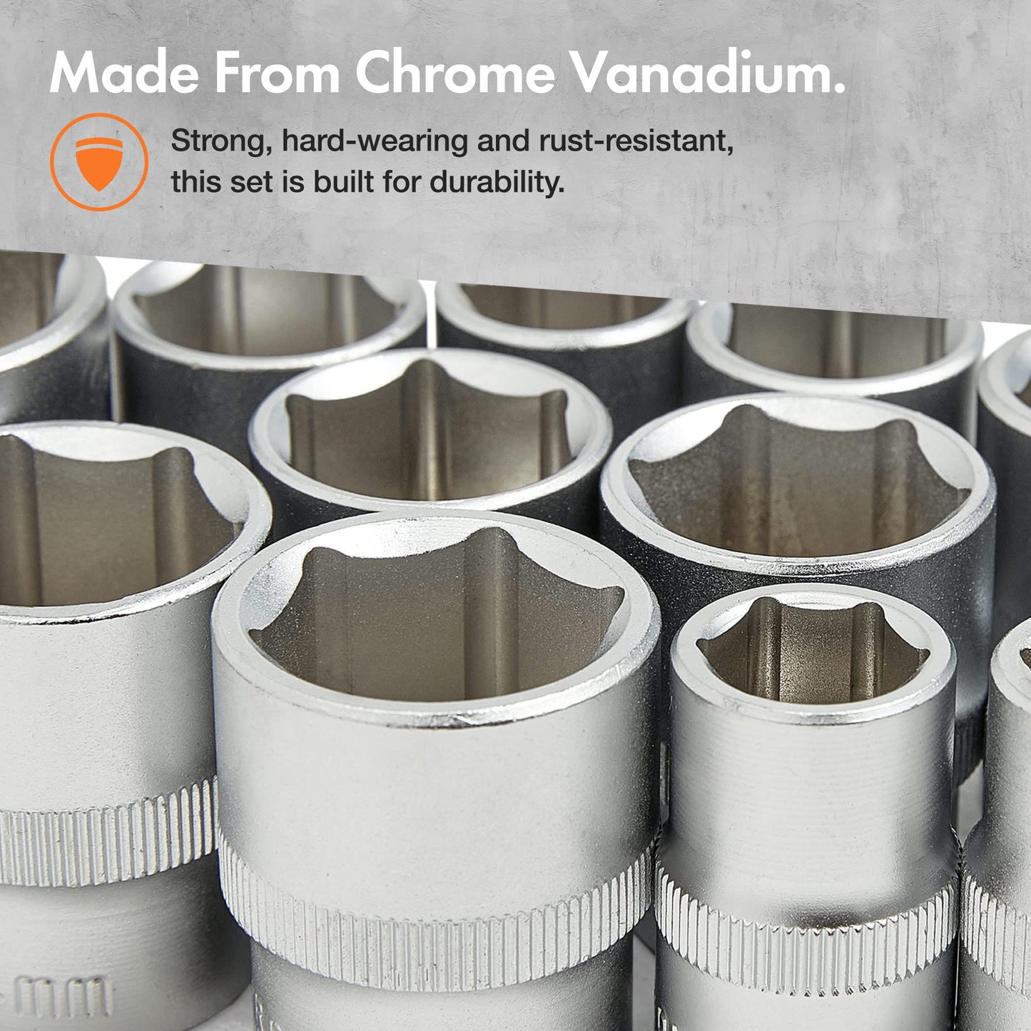 - VonHaus Socket Set - Comprising Socket Wrench, Sockets, Extension Bars, Ratchets and Torx